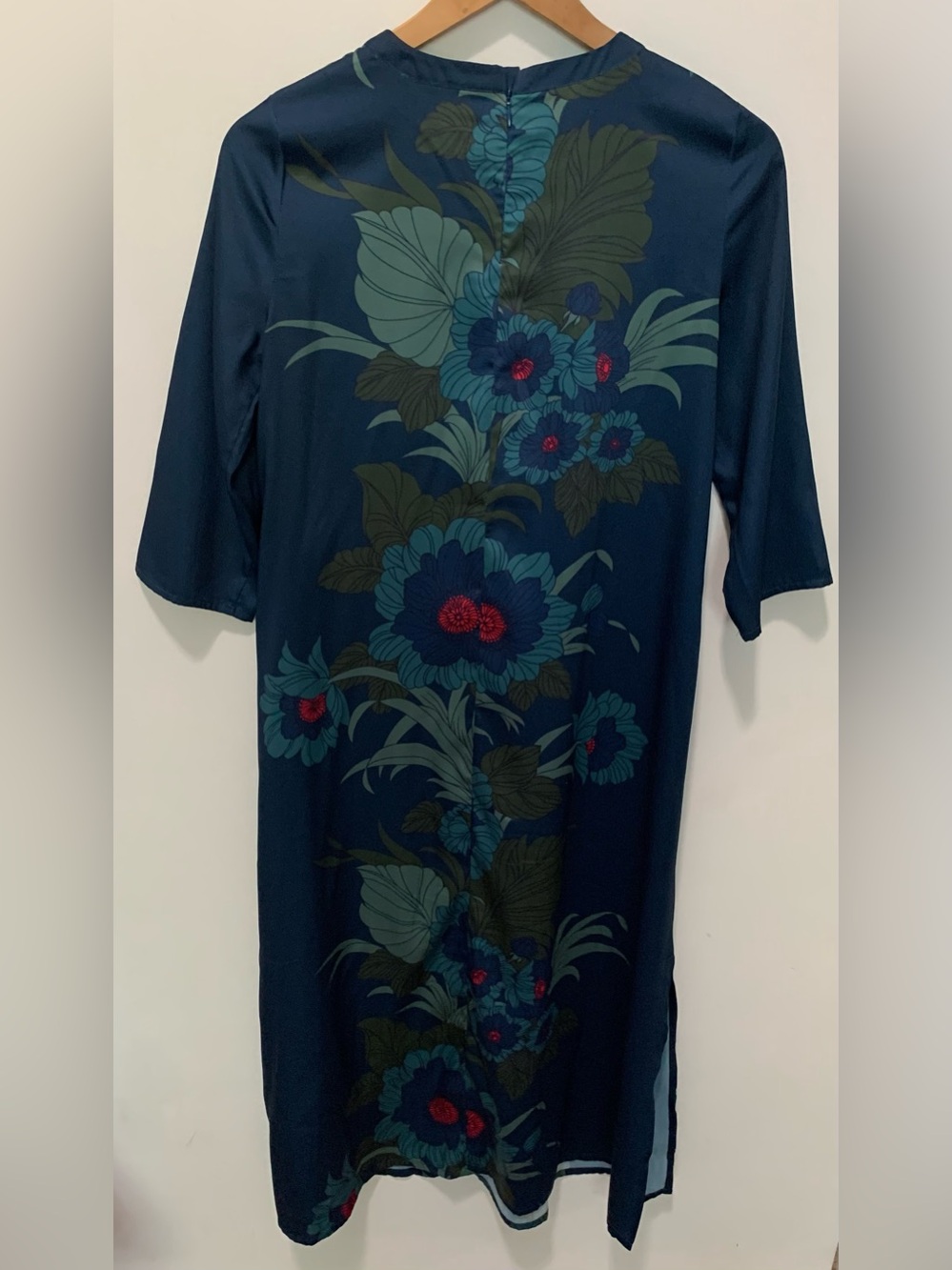 Tuckernuck Jamie Midnight Garden Floral Midi Dress Blue Size XXS - Picture 5 of 8